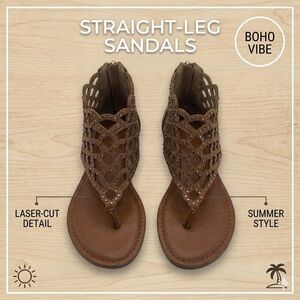 Zigi Soho Gladiator style Tan Spring Summer Sandals 7